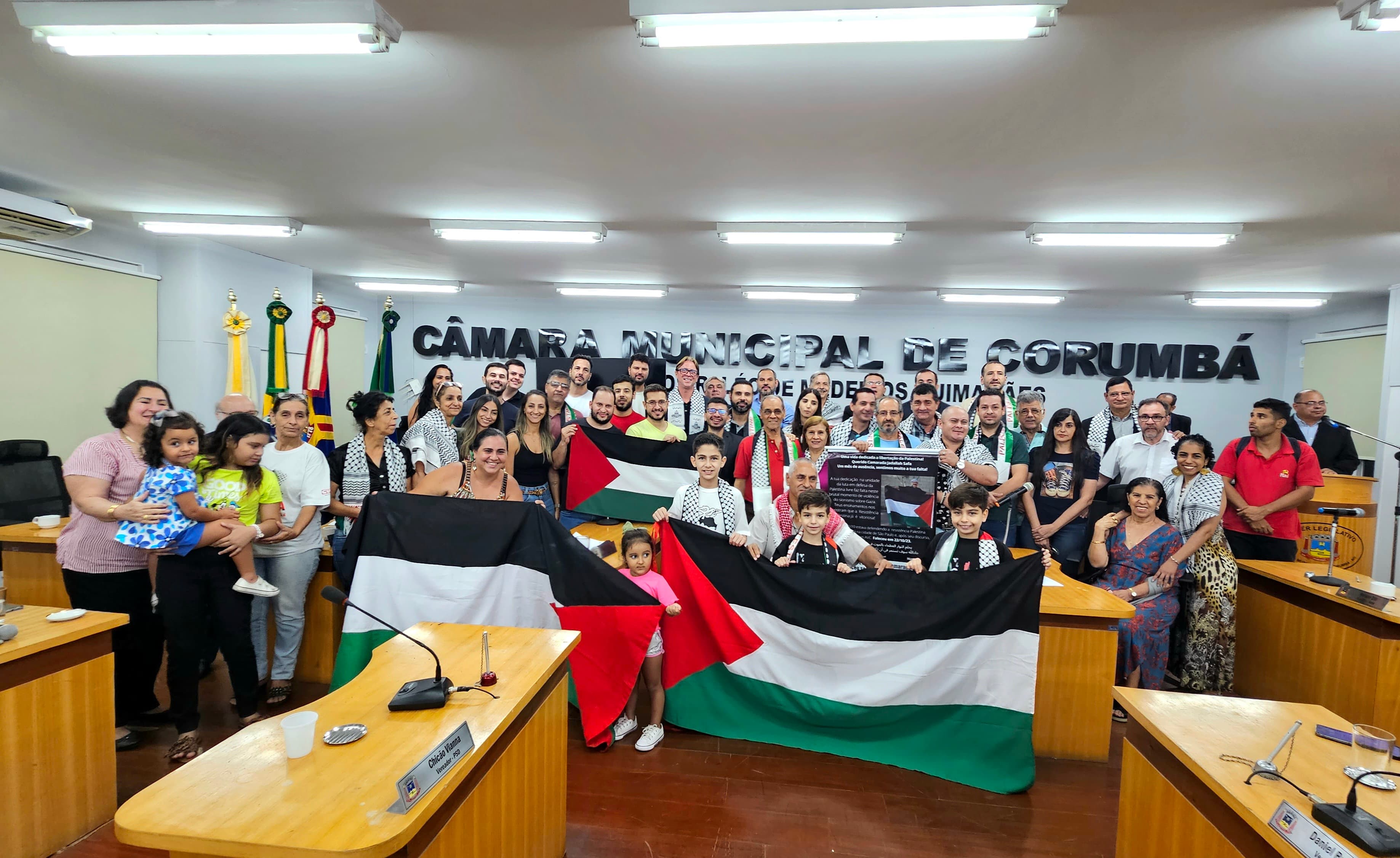 Comunidade agradece apoio e diz que Corumbá compartilha o sofrimento e angústia dos palestinos