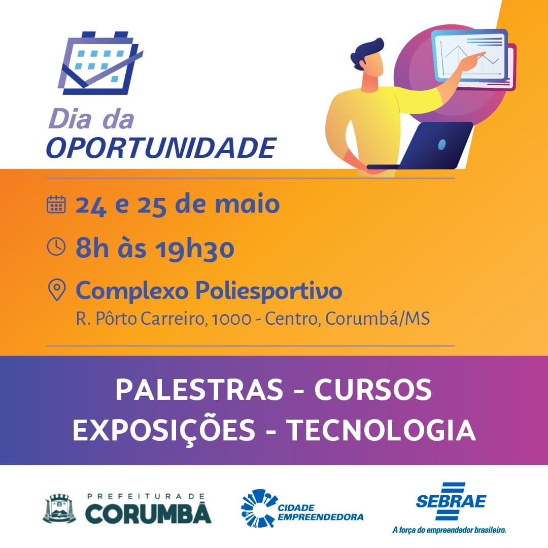 Dia da Oportunidade movimenta Corumbá a partir de terça-feira