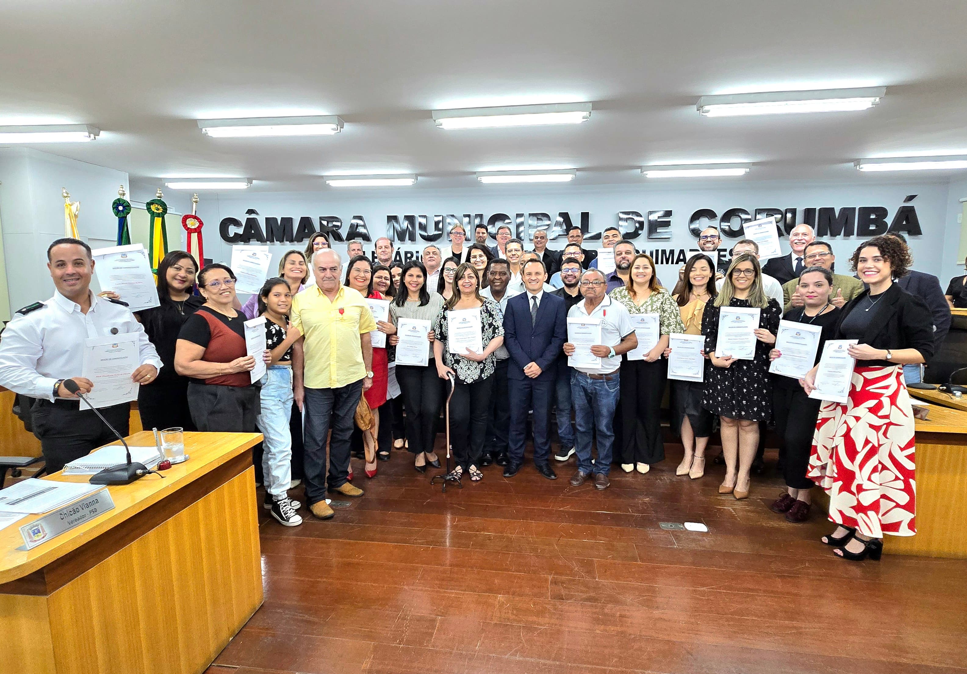 Servidores do Judiciário são homenageados pela Câmara Municipal de Corumbá