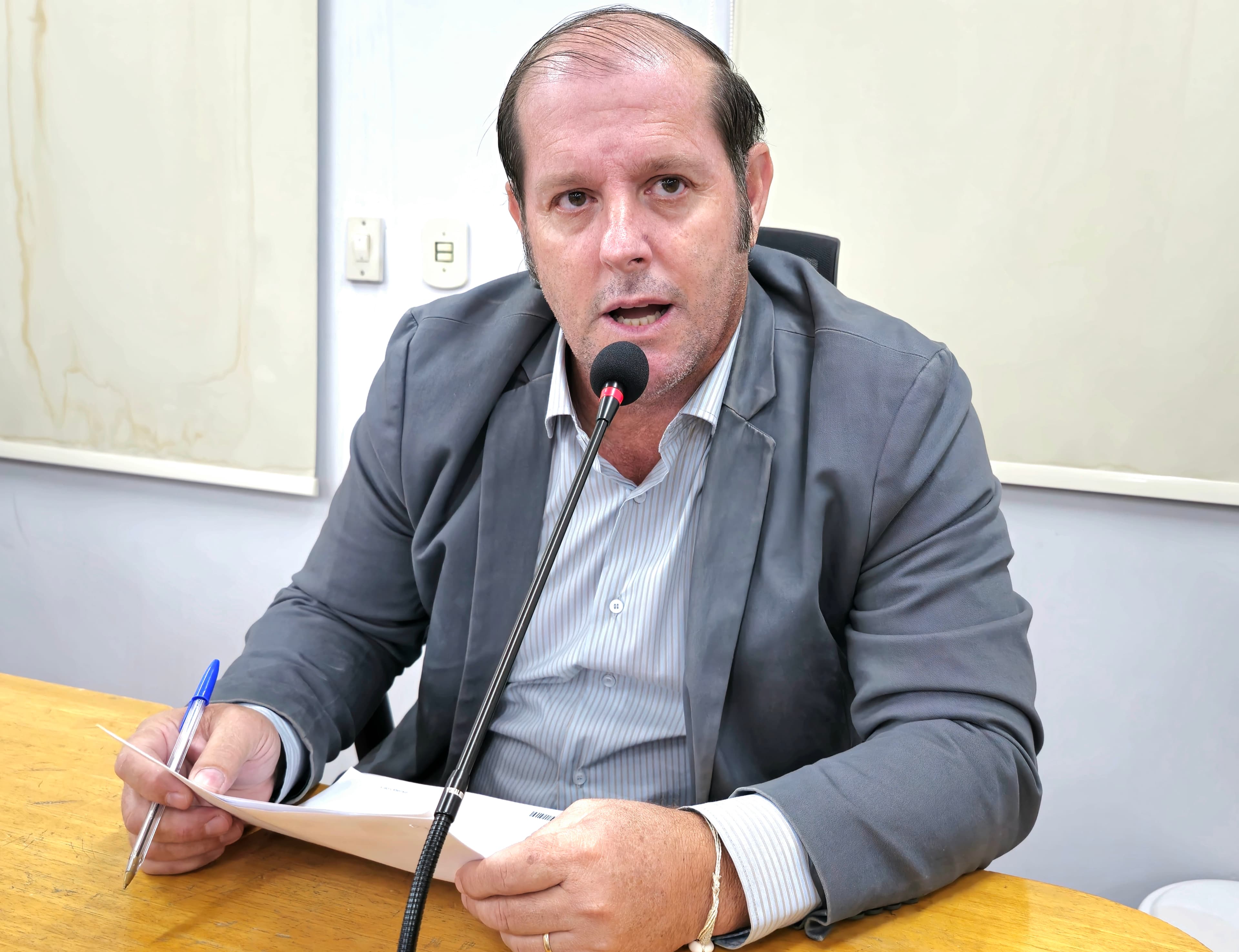Vereador pede poda de árvores com galhos entrelaçados à rede de energia elétrica